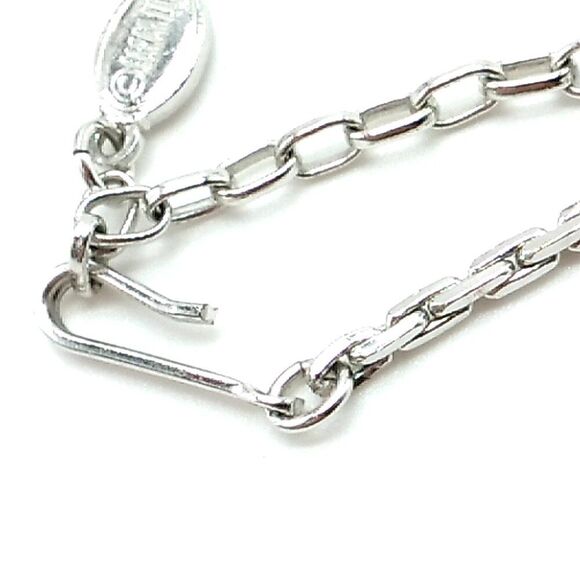 Sarah Coventry Silver-tone Box Chain Necklace Signed NWOT - Picture 11 of 14